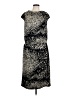 St. John Animal Print Black Cocktail Dress Size L - photo 1