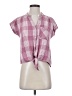 dip 100% Rayon Pink Short Sleeve Blouse Size S - photo 1