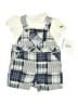 Little Me Blue Overalls 0-3 MO / 3 MO - photo 1