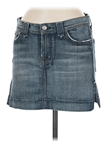 7 For All Mankind Denim Skirt (view 1)