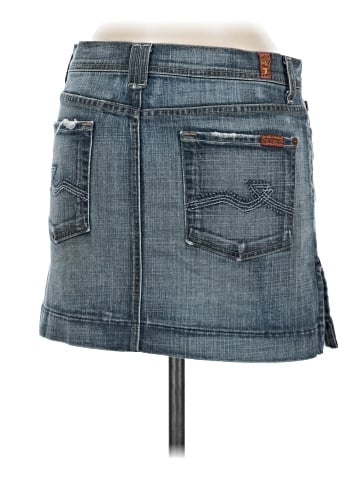 7 For All Mankind Denim Skirt (view 2)