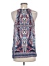 Violet & Claire 100% Polyester Floral Paisley Blue Sleeveless Blouse Size M - photo 2