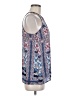 Violet & Claire 100% Polyester Floral Paisley Blue Sleeveless Blouse Size M - photo 4