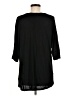 Gap 100% Rayon Black 3/4 Sleeve Top Size M - photo 2
