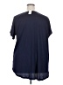Lane Bryant Blue Short Sleeve Henley Size 18 - 20 Plus - photo 2