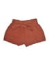 Shein Solid Brown Shorts Size 6 - photo 1