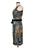 Cacharel 100% Polyester Print Blue Cocktail Dress Size M (estimated) - photo 5