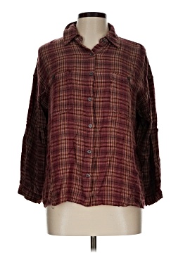 Max Studio 3/4 Sleeve Button Down Shirt