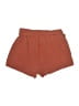 Shein Solid Brown Shorts Size 6 - photo 2