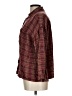 Max Studio 100% Rayon Plaid Brown 3/4 Sleeve Button-Down Shirt Size L - photo 5