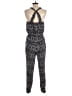 Ann Taylor LOFT 100% Polyester Paisley Black Jumpsuit Size XS (tall) - photo 2