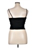 Topshop 100% Elastic Black Sleeveless Top Size 14 - photo 2
