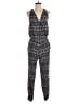 Ann Taylor LOFT 100% Polyester Paisley Black Jumpsuit Size XS (tall) - photo 1