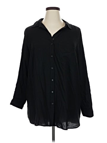 Velvet Heart 3/4 Sleeve Button-Down Shirt (view 1)