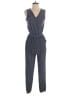 Max Studio Checkered-gingham Blue Jumpsuit Size S - photo 1