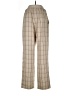Allegra K 100% Polyester Plaid Tan Casual Pants Size L - photo 2