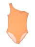 Assorted Brands Solid Orange One Piece Swimsuit Size M - photo 1