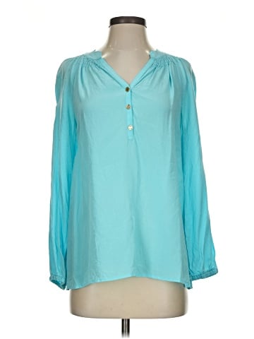 Lilly Pulitzer Long Sleeve Silk Top (view 1)