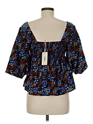 Entro 3/4 Sleeve Blouse (view 2)