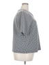 Liz Claiborne Houndstooth Gray Short Sleeve Blouse Size XXL - photo 4