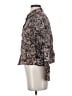 Alice Blue Print Brown Long Sleeve Blouse Size S - photo 5