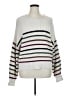 Gap 100% Cotton Stripes White Pullover Sweater Size XL - photo 1