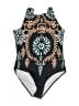 Unbranded Print Teal One Piece Swimsuit Size L - photo 1