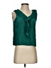 Talbots 100% Viscose Green Sleeveless Blouse Size S - photo 1
