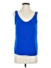 J.Crew 100% Polyester Blue Sleeveless Top Size 2 - photo 1
