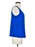 J.Crew 100% Polyester Blue Sleeveless Top Size 2 - photo 4