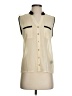 Mine 100% Polyester Ivory Sleeveless Blouse Size S - photo 1