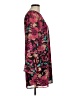 Leyden 100% Polyester Floral Burgundy Cocktail Dress Size M - photo 4