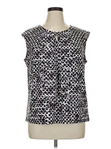 Black Label by Evan Picone Sleeveless Blouse (view 1)