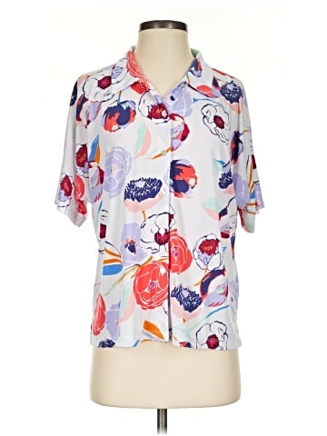 Susan Graver Short Sleeve Blouse (view 1)