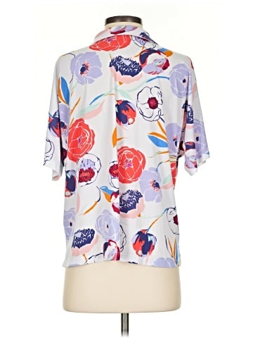 Susan Graver Short Sleeve Blouse (view 2)
