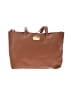 Assorted Brands 100% Leather Solid Brown Leather Tote One size - photo 1
