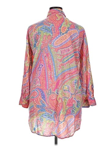 Lauren by Ralph Lauren 3/4 Sleeve Button-Down Shirt (view 2)