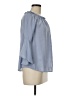 BLVD 100% Polyester Blue 3/4 Sleeve Blouse Size M - photo 4