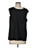 J.Crew Factory Store 100% Polyester Black Sleeveless Blouse Size 12 - photo 1