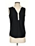 Talbots 100% Polyester Black Sleeveless Blouse Size 2 - photo 1