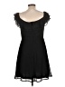 Lulus 100% Polyester Solid Black Cocktail Dress Size L - photo 2