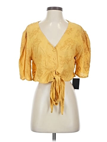 Lulus Short Sleeve Blouse (view 1)