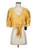 Lulus 100% Rayon Yellow Short Sleeve Blouse Size S - photo 1