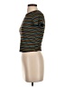 Sadie & Sage Stripes Brown Short Sleeve Turtleneck Size XS - photo 5