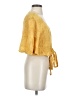 Lulus 100% Rayon Yellow Short Sleeve Blouse Size S - photo 4