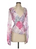 Hemant & Nandita Pink Long Sleeve Blouse Size S - photo 1