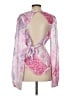 Hemant & Nandita Pink Long Sleeve Blouse Size S - photo 2
