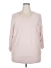 Roz & Ali Pink Pullover Sweater Size 2X - photo 1