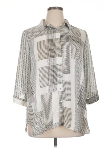Rose + Olive 3/4 Sleeve Blouse (view 1)