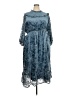 Roolee Blue Casual Dress Size 3X - photo 1